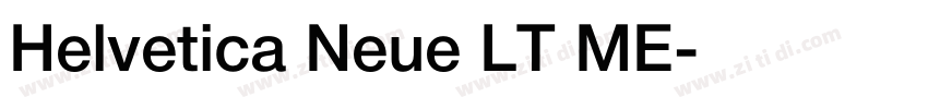 Helvetica Neue LT ME字体转换